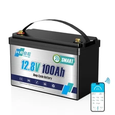 12V 100Ah LiFePO4 Lithium Battery Bluetooth monitoring For RV Solar Marine Panel
