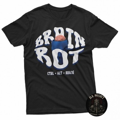 Brain Rot Blue Funny Meme T-Shirt