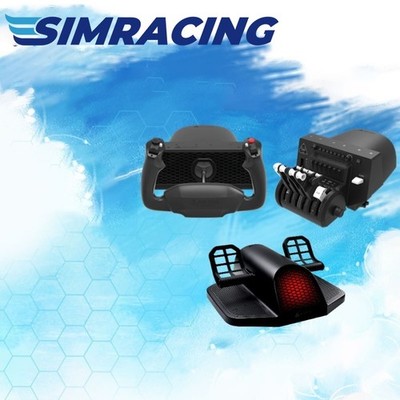 Original ALPHA Flight Controls Lite Yoke Flight Simulator with Throttle/Pedals