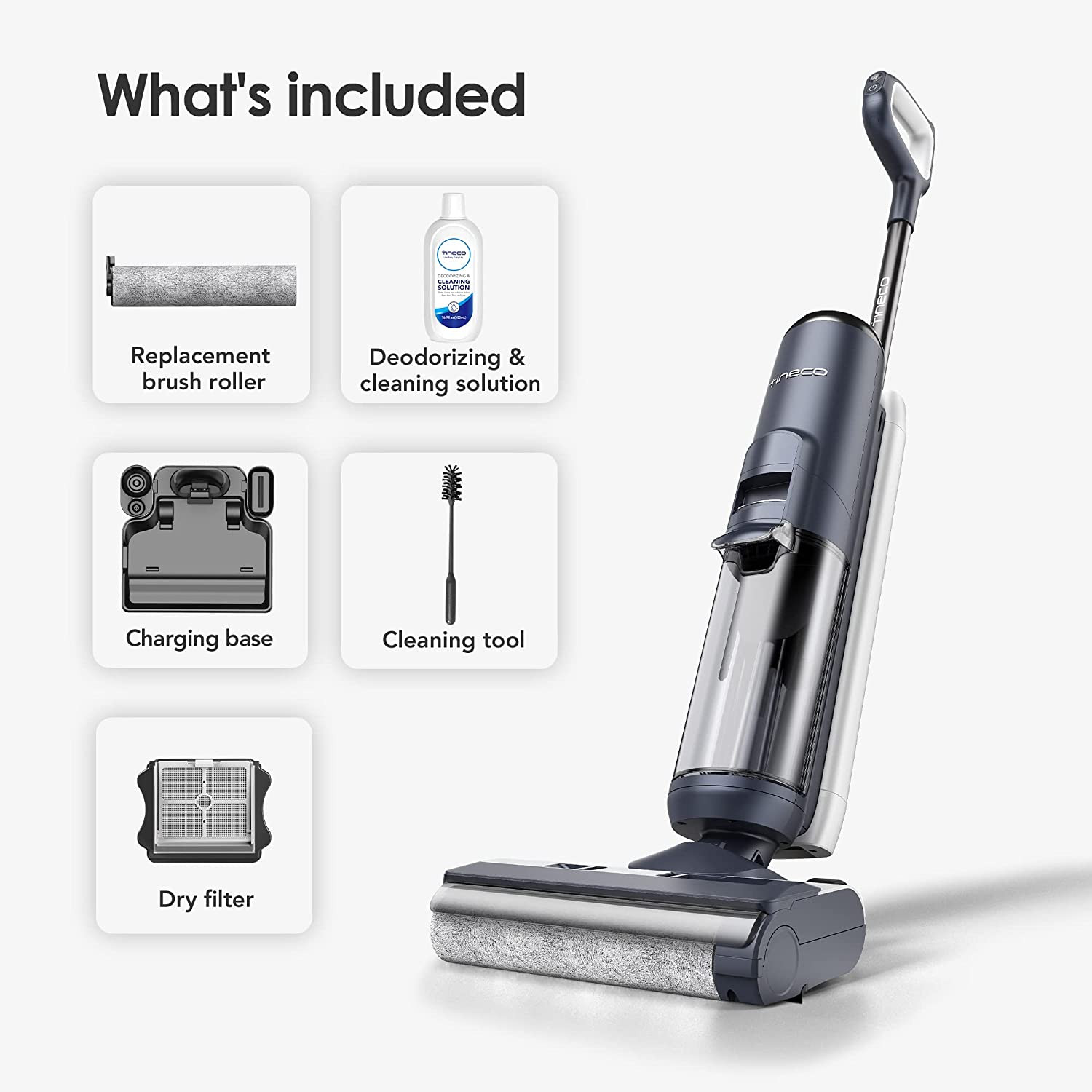 Tineco Floor ONE S5 Smart Cordless Wet Dry Vacuum Cleaner and Mop for Hard Floor