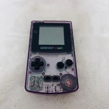 Nintendo Gameboy Color Clear Purple Console Only NTSC-J Region Free 0000 used