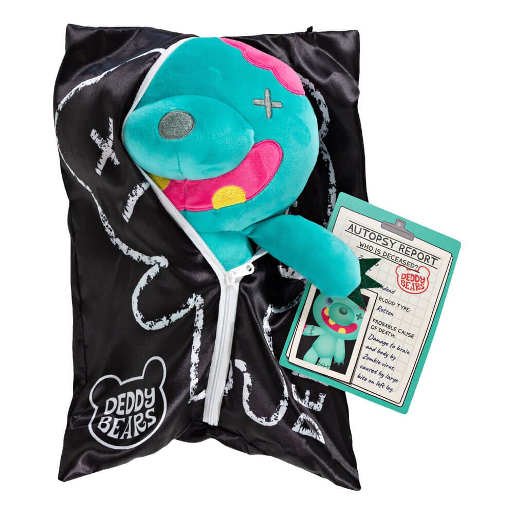 Deddy Bears - Zombear Halloween Bear in Bag, Soft Toy Plush, Green