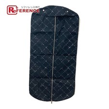 CHANEL Travel Line Garment Bag Nylon Black Ladies Used