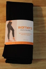 Warners Blissful Benefits Women's Seamless Smoothing Leggings-1-Pair-Black-2X/3X