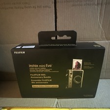 NEW Instax mini Evo FUJIFILM 90th Anniversary Bundle Titanium Gold Limited