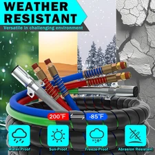 15FT Semi Truck Air Line Kit with Gladhand Holder and Springs Kit Red & Blue ...