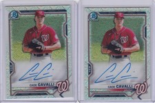 2 * CADE CAVALLI * 2021 BOWMAN CHROME MEGA MOJO REFRACTOR AUTO RC 