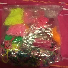 Assorted Color Loom Bands Kids Craft Kit with Rubber Bands  Plastic Hooks