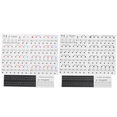 Piano Key Sticker Electronic Organ Universal Keys Transparent Notation Paster De