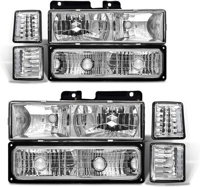 200% Brighter Waterproof Headlight Assemblies for 1994-1998 Chevy Tahoe/Suburban