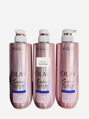 Olay Super Serum Duschgel für raue und holprige Haut Brandneu 547ml 1 FLASCHE