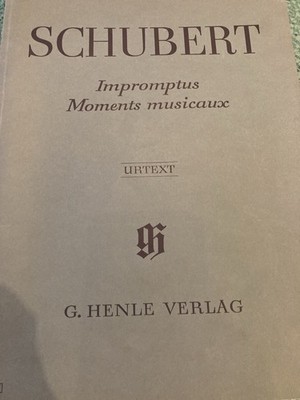 NotenHeft Schubert Impromptus Moments Musicaux Henle Clavier