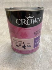 CROWN NonDrip Satin BreathEasy Virtually Odour Free MISTYROSE 750ml PAINT