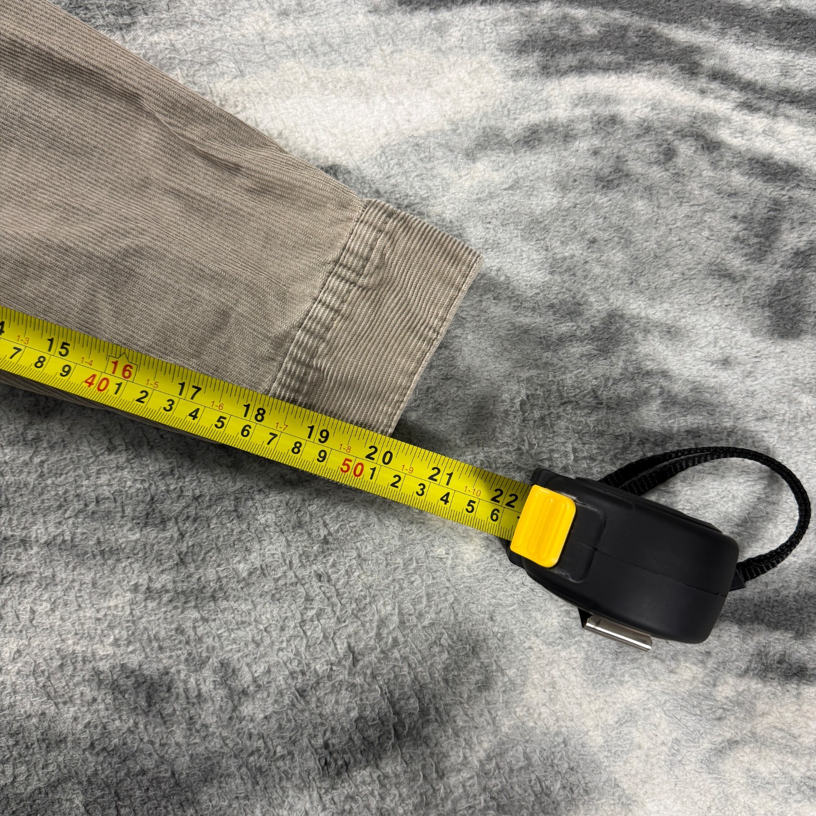 Women's VTG Paul Smith Jeans 2000s Khaki / Grey Lrg Fine Corduroy Trucker Jacket image 6