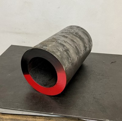 4140 Steel Tubing   4.897  OD x 3.229  ID x 8  Long   Alloy Tube   CNC Machining