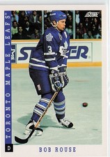 1993-94 Score #304 Bob Rouse Toronto Maple Leafs