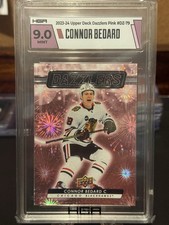 2023-24 Upper Deck Series 2 Connor Bedard Pink Dazzlers HGA 9