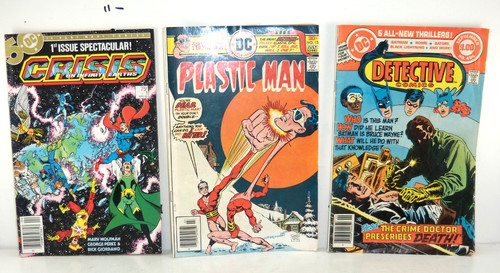 Vintage mixed lot of three issues of DC Comics - used