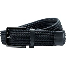 New Nike Golf Herringbone Stretch Woven Belt Black L (38-40)