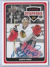 MARTY TURCO AUTO Stoppers 2025-26 UD Blackhawks Centennial Autograph #S-14