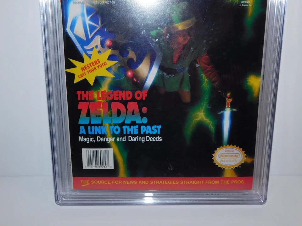 Nintendo Power Magazine #34 1992 Legend of Zelda CGC 9.0 WP + POSTER - RARE HTF Foto 4 de 4