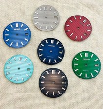 30.5mm Watch Dial Green Luminous For Seiko NH35 NH36 Movement Nautilus Dials
