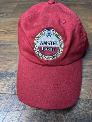 Amstel Light Red Embroidered Baseball Cap Adjustable Strap Hat