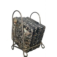 VINTAGE 4 MCM  Acrylic and Abalone Coasters with Rack beach theme decor