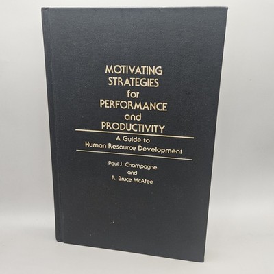 Motivating Strategies for Performance and Productivity : A Guide to Human...