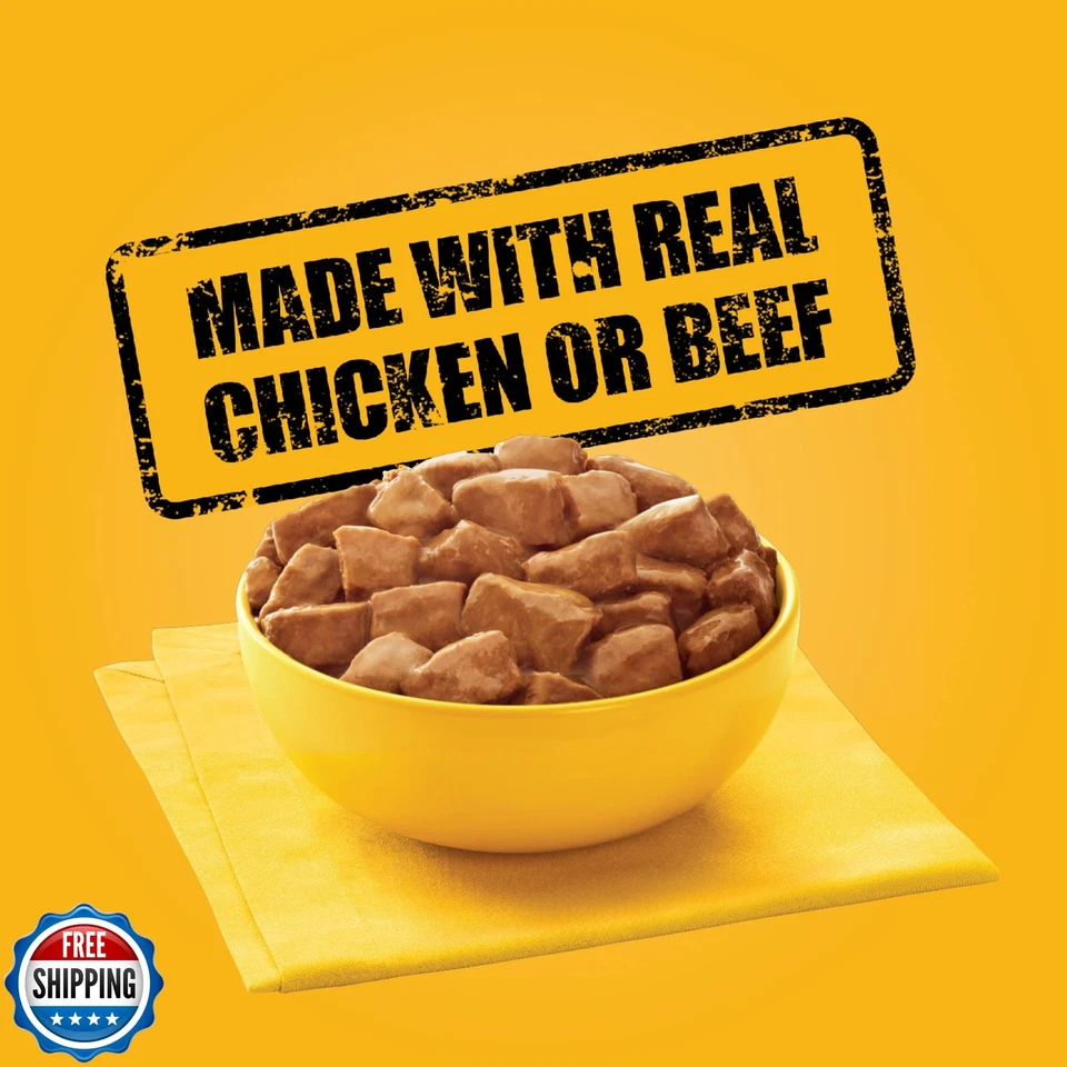 Pedigree Puppy Soft Wet Dog Food 8-Count Variety Pack, 3.5 Oz Pouches, 8 Coun - Image 3 of 4