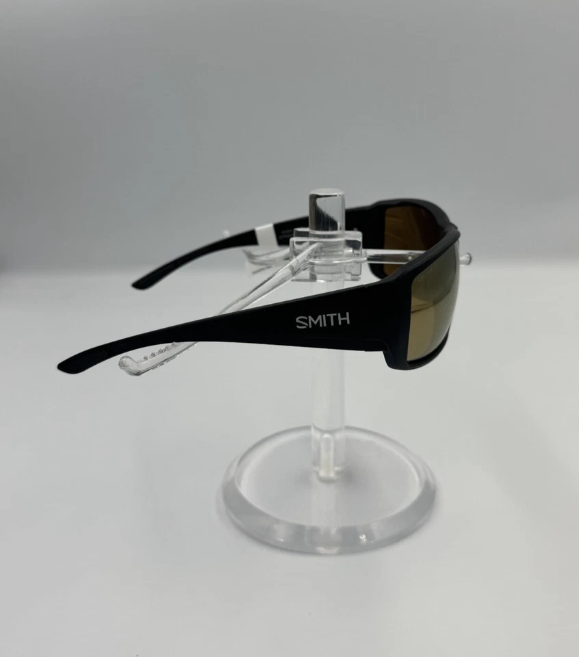 Gafas de sol Smith de vidrio polarizado Guide's Choice negro mate 003/QE 62 Foto 3 de 4