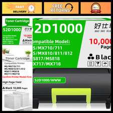 High-Yield Black Toner Cartridge Compatible with Lexmark MS710 MS711 MS810 MS811