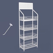 Mensola Del Negozio Metallo Supermarktregal Scaffale Vendita Lagerregal Bianco