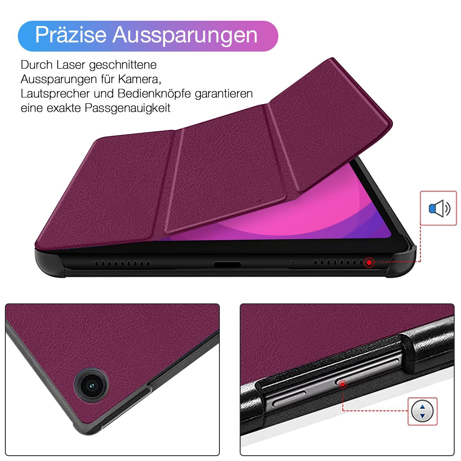Custodia protettiva tablet per Huawei MatePad T10s 10.1 2020 pieghevole cover case viola foto 5