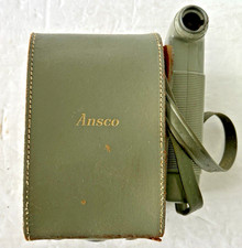1950s Ansco Anscoflex Box Camera w/ Original Leather Case Green A18