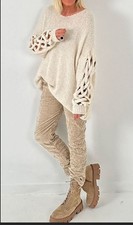 Strickpullover Modell Braided Beauty - beige 