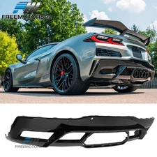 Fits 23-25 Chevy Corvette C8 Z06 ZR1 OE Style Pear Black Rear Diffuser Lip PP