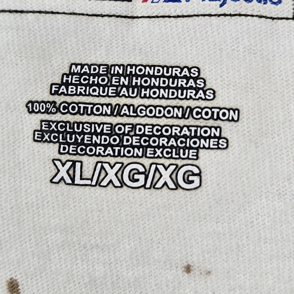 North Carolina Tar Heels Men Shirt XL White Section 101 By Majestic READ - Image 3 of 4