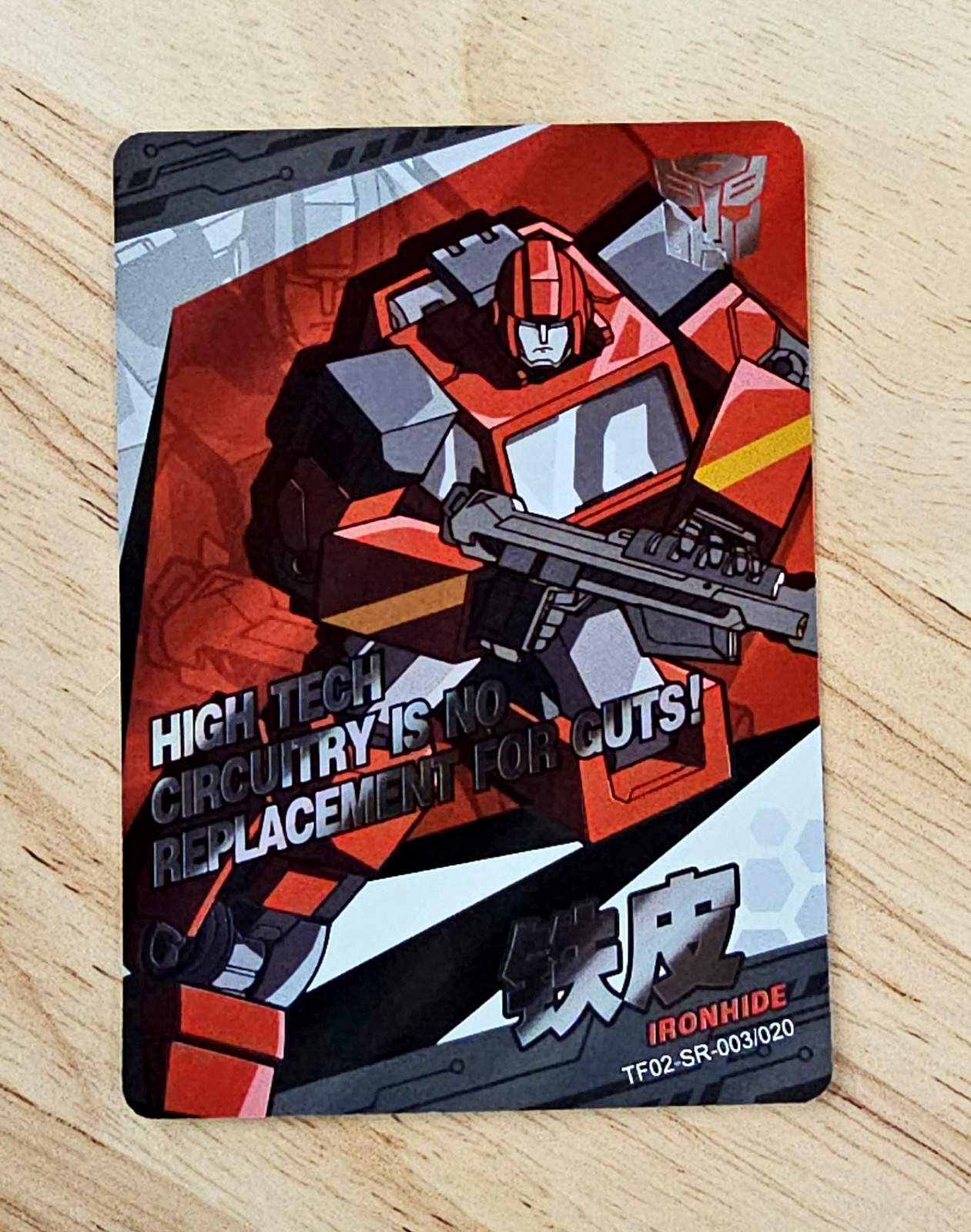 Ironhide Transformers Autobots Trading Card TF02-SR-003