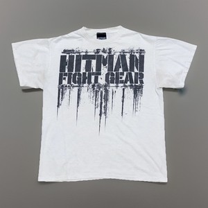 T-shirt Hitman Fight Gear – Look Vintage Destroy, Noir, Taille S, Homme