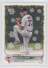 2022 Topps Holiday Mega Box Cole Sands #HW37 0z80