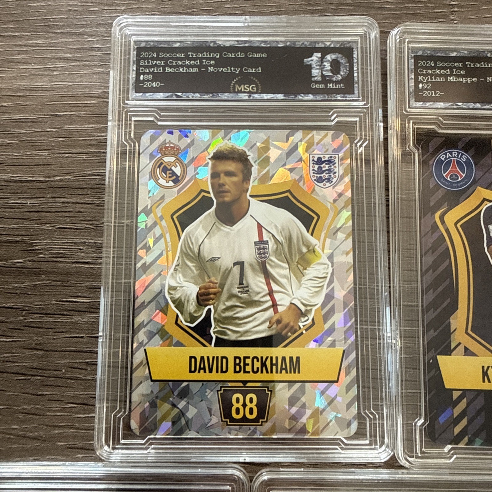 Ronaldo Nazario, Ricardo Kaka, David Beckham, Mbappe & Neymar Jr. Graded 10 view 6