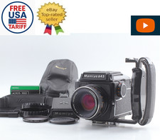 w/Grip  Strap N. MINT Mamiya M645 Waistl Finder Sekor C 80mm Lens From JAPAN