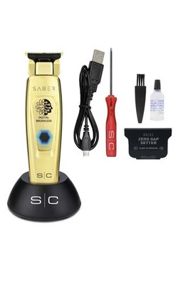 StyleCraft Saber Cordless Hair Trimmer w/Digital Brushless Motor Gold | SC405G