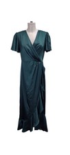 Phase Eight Dress Women's UK 12 Green Long Wrap Elegant