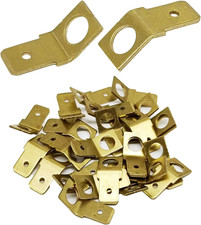 25 Pcs Quick Disconnect Connectors 1/4" Male Tab Non Insulated Solderless