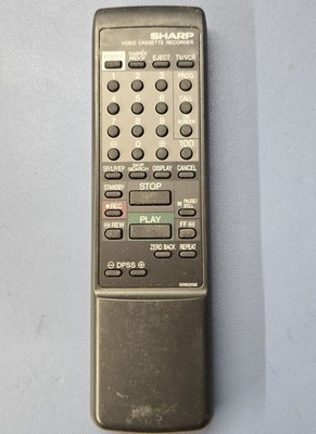 Original Sharp G0823GE VCR Remote VCA26U, VCA26U/C, VCA55, XA400, XA405, XA410 (