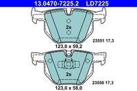 Bremsbelagsatz Scheibenbremse ATE Ceramic 13.0470-7225.2 FüR BMW E91 E90 E92 E93