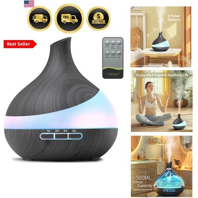 500ML Essential Oil Diffuser: Aroma Diffuser with Remote Control for Hotel Sp...
