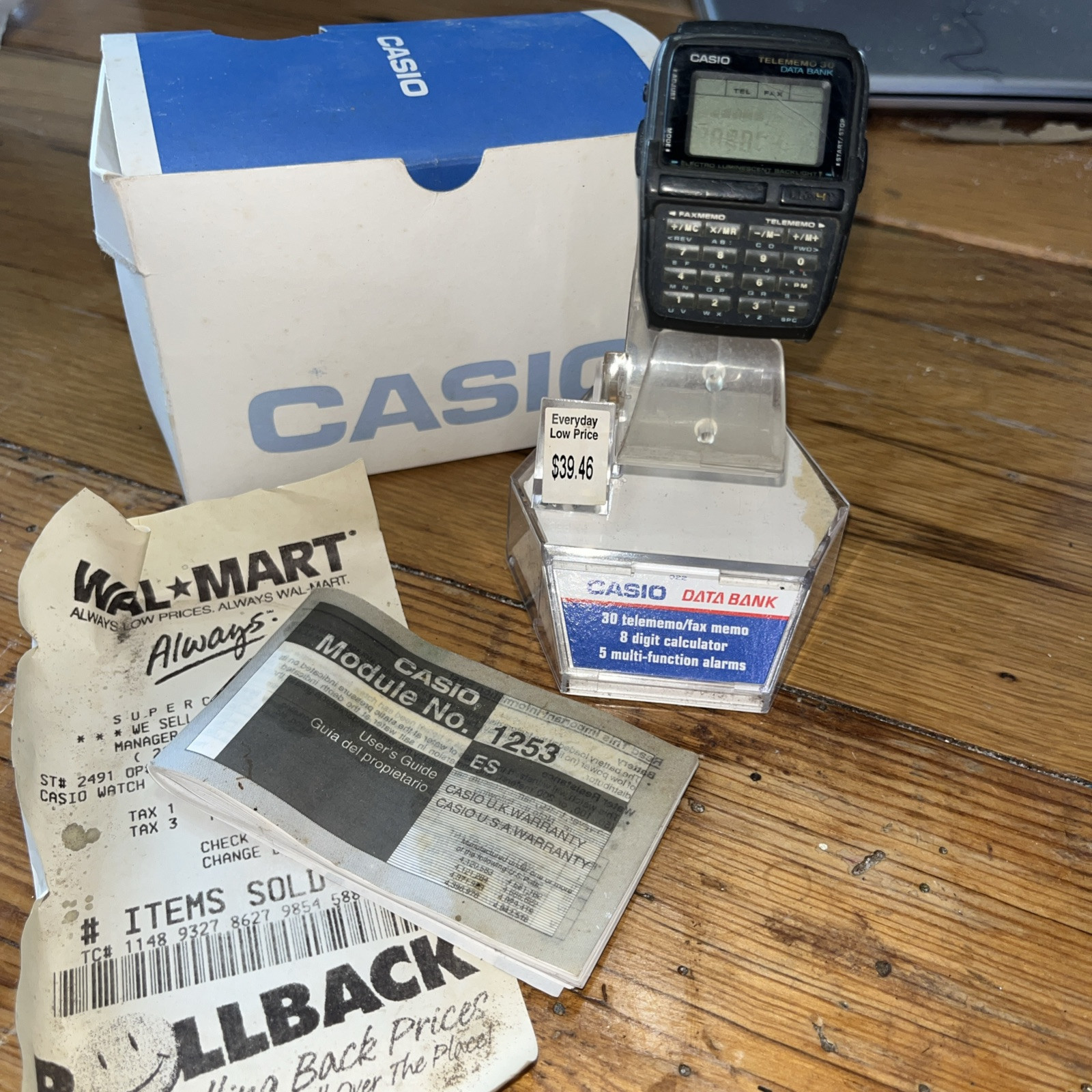 Vintage Casio DBC-30 Databank 30 Rare Calculator Watch 90's With Box